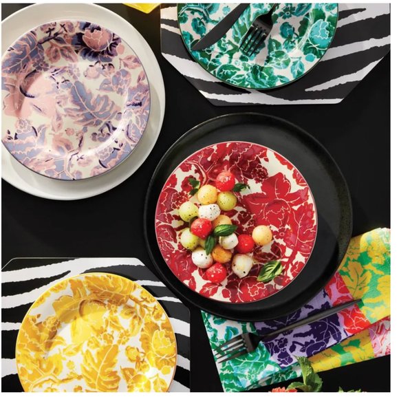 Diane Von Furstenberg Floral Toile 4pc Salad Plate Set - DVF for Target - Picture 2 of 7